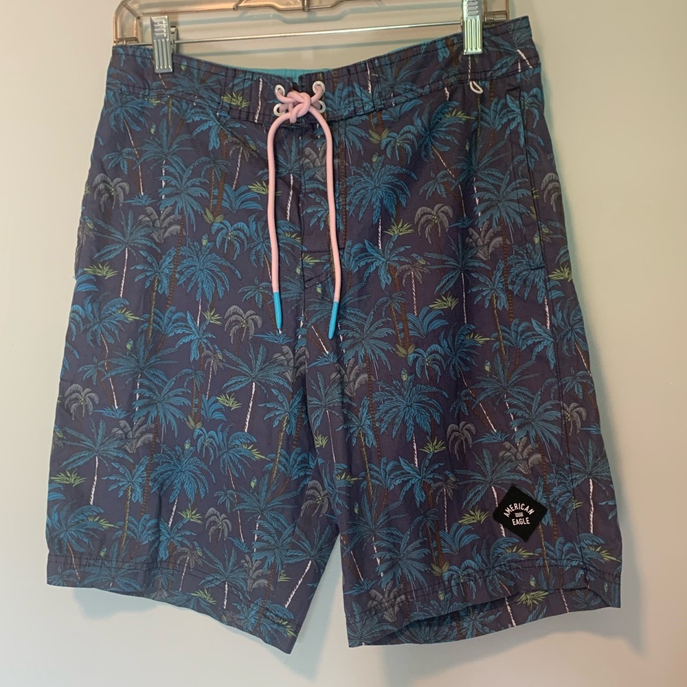 Men’s American Eagle Swim Trunks Sz S